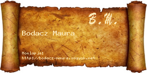 Bodacz Maura névjegykártya